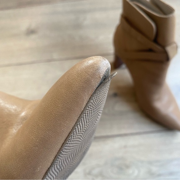 PAIGE Tan Leather Booties - Picture 5 of 15